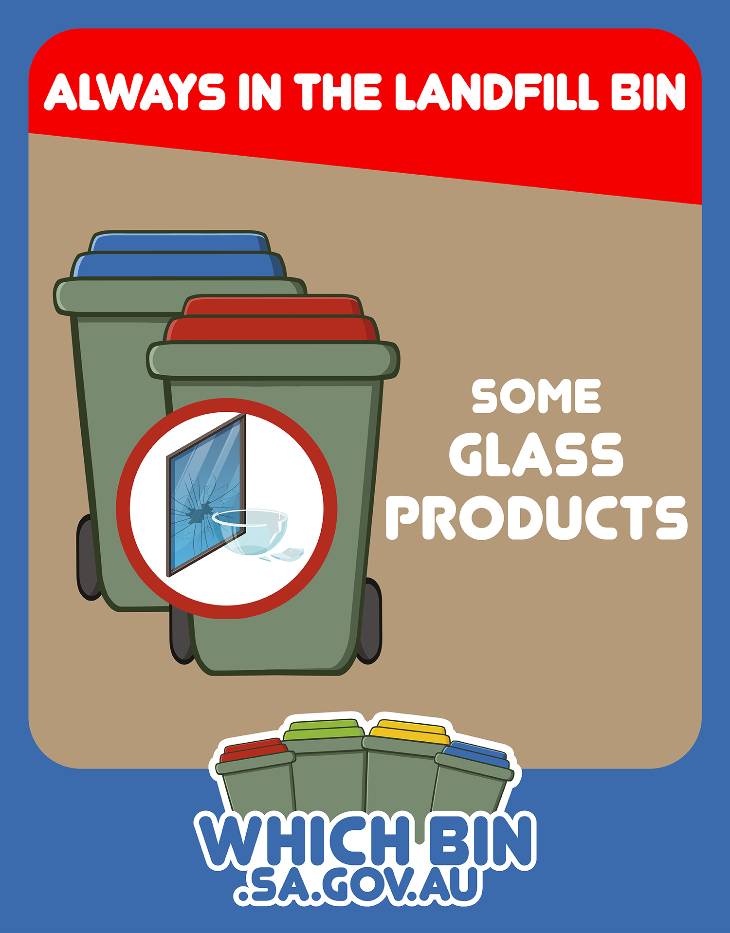 Always in the landfill bin: some glass products 